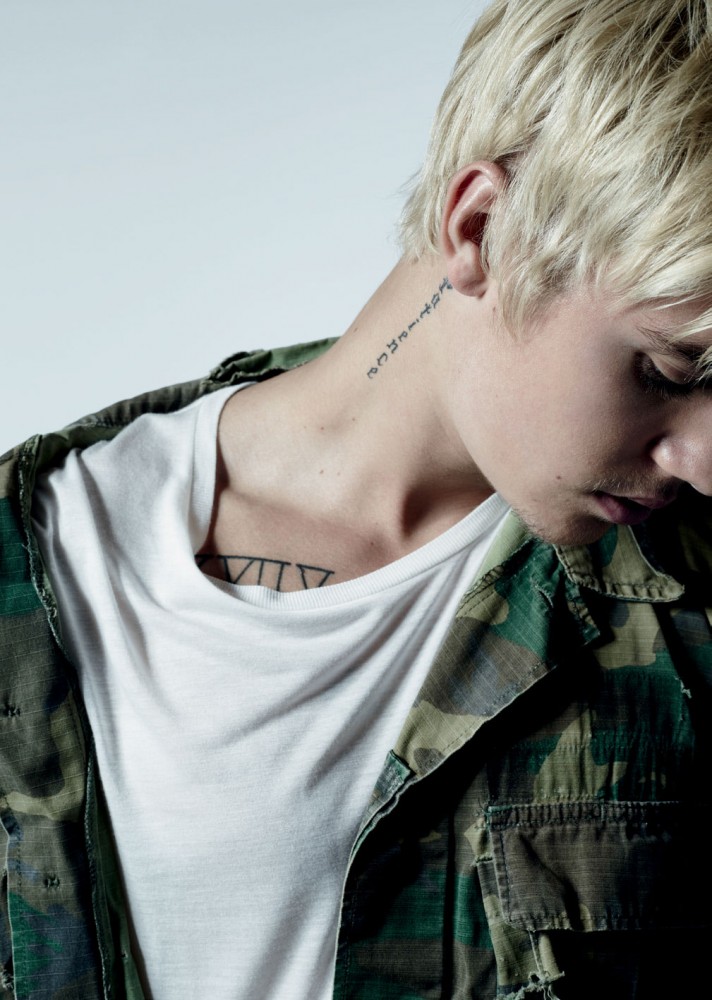 Justin Bieber with color
